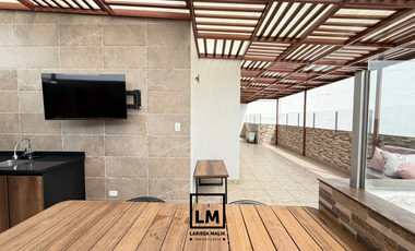 SE VENDE LINDO DUPLEX CON TERRAZA BBQ, 3 DORMITORIOS CON COCHERA EN SURQUILLO, LIMITE CON MIRAFLORES