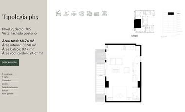 Venta Penthouse Nuevo en Roma Norte Cuauhtémoc Ciudad de México 262606MTZP