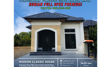 Dijual Rumah Classic di Mibo Kota Banda Aceh - Hunian Full Spek Premium!