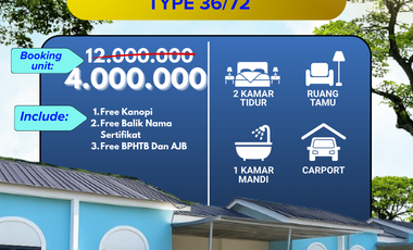 Rumah dijual di Marusu, Maros, A'bulosibatang, Sulawesi Selatan
