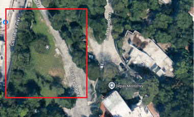 Terreno de 2,500 mts2 en la Zona de la Col- Roma y Jardines de Roma