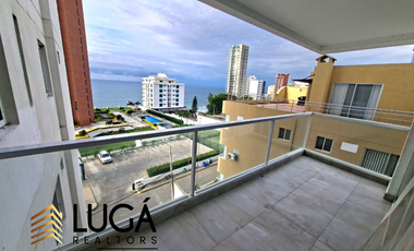 Departamento 4 dormitorios con vista al mar en renta, cerca al Mall del Pacífico, Manta, Ecuador