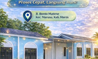 Rumah dijual di Marusu, Maros, A'bulosibatang, Sulawesi Selatan