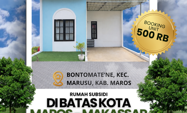 Rumah dijual di Marusu, Maros, A'bulosibatang, Sulawesi Selatan
