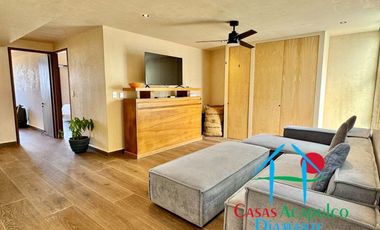 Departamento de playa en renta vacacional, con 4 recámaras y doble terraza, con vista al mar
