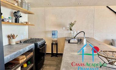 Departamento de playa en renta vacacional, con 4 recámaras y doble terraza, con vista al mar