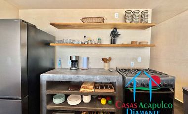 Departamento de playa en renta vacacional, con 4 recámaras y doble terraza, con vista al mar