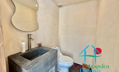 Departamento de playa en renta vacacional, con 4 recámaras y doble terraza, con vista al mar