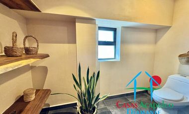 Departamento de playa en renta vacacional, con 4 recámaras y doble terraza, con vista al mar