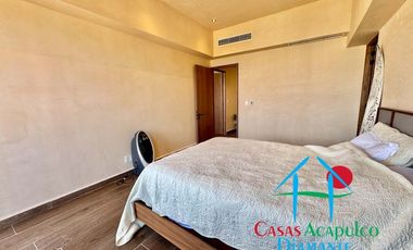 Departamento de playa en renta vacacional, con 4 recámaras y doble terraza, con vista al mar