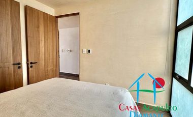 Departamento de playa en renta vacacional, con 4 recámaras y doble terraza, con vista al mar