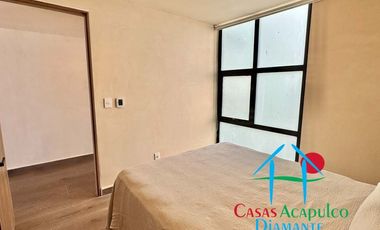 Departamento de playa en renta vacacional, con 4 recámaras y doble terraza, con vista al mar
