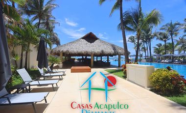 Departamento de playa en renta vacacional, con 4 recámaras y doble terraza, con vista al mar