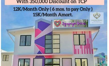 PROMO 350K Discount Pre-selling  Duplex 2 Storey 3 Bedroom Town House in Agapeya Towns in Calamba Laguna