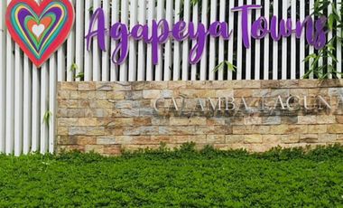 PROMO 350K Discount Pre-selling  Duplex 2 Storey 3 Bedroom Town House in Agapeya Towns in Calamba Laguna