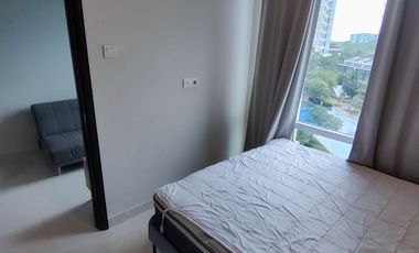 Disewakan Apartemen Puri Mansion Full Furnish 1 Kamar Tidur 37 m2 View Langsung Kolam Renang Cakep