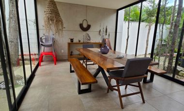 Casa amueblada 3 recámaras en renta con alberca privada en Senderos Sur, Mayakobá – lujo, naturaleza y bienestar