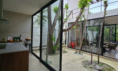 Casa amueblada 3 recámaras en renta con alberca privada en Senderos Sur, Mayakobá – lujo, naturaleza y bienestar