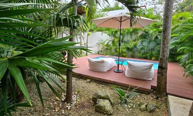 Casa amueblada 3 recámaras en renta con alberca privada en Senderos Sur, Mayakobá – lujo, naturaleza y bienestar