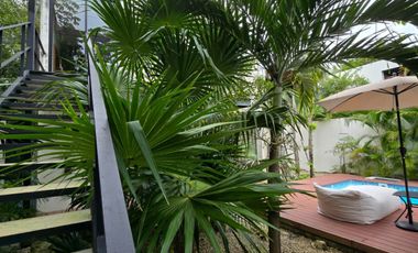 Casa amueblada 3 recámaras en renta con alberca privada en Senderos Sur, Mayakobá – lujo, naturaleza y bienestar