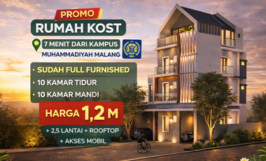 Rumah Kost Mewah Cuma 7 Menit Dari Kampus UMM Malang