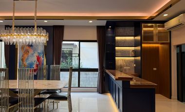 Single house for sale, The City Bangna KM.7, corner plot, near the club