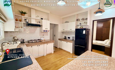 Fully Furnished 3 Bedroom Modern Bungalow House with Pool for Rent in Secured Subdivision in Pampang Angeles City Pampanga