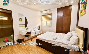 Fully Furnished 3 Bedroom Modern Bungalow House with Pool for Rent in Secured Subdivision in Pampang Angeles City Pampanga