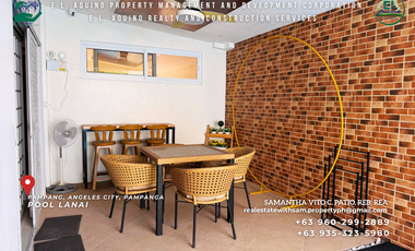 Fully Furnished 3 Bedroom Modern Bungalow House with Pool for Rent in Secured Subdivision in Pampang Angeles City Pampanga