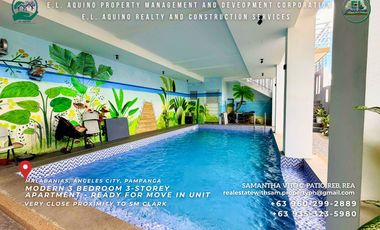 3 Bedroom Fully Furnished Apartment for Rent in Malabanias Angeles City Pampanga