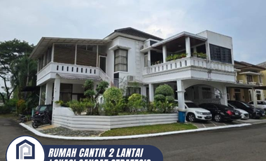 DIJUAL RUMAH MEWAH 2 LANTAI POSISI HOOK SUDAH DIRENOVASI DI THE GREEN BSD CITY (GLB152)