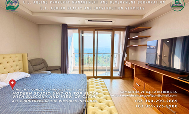 Fully Furnished Ready for Move In Studio Unit for Rent in Clark Pampanga