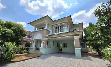 Super Luxury Single House for Sale, Nanthawan Suanluang Ro. 9, large size, 3-bed, 3-bath, 1-maid, 5 parking, Good condition, Original layout