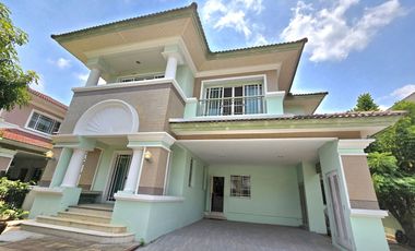 Super Luxury Single House for Sale, Nanthawan Suanluang Ro. 9, large size, 3-bed, 3-bath, 1-maid, 5 parking, Good condition, Original layout