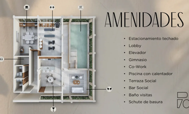 Departamento en Venta Bentro Central Living Benito Juárez Nte, Mérida Yucatán