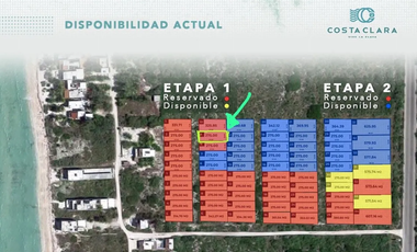 Terreno en venta, 3era. Fila, vista al norte en San Benito, Yucatan