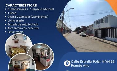 ATENCIÓN !!!! Gran oportunidad de venta en la comuna de Puente Alto