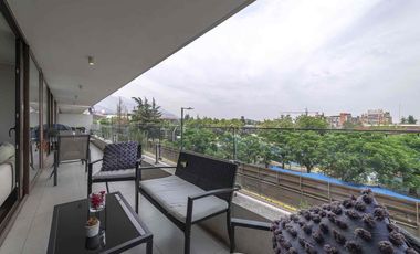 Se Arrienda Moderno departamento AMOBLADO en Las Condes de 3hab./3banos/1 est./1 bod. A 5 min del mall Sport