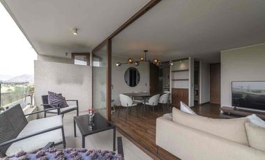 Se Arrienda Moderno departamento AMOBLADO en Las Condes de 3hab./3banos/1 est./1 bod. A 5 min del mall Sport