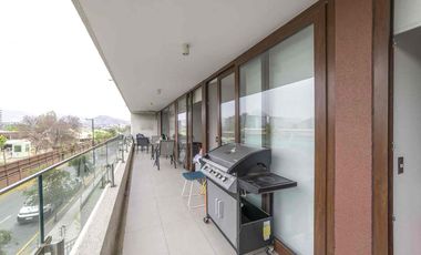 Se Arrienda Moderno departamento AMOBLADO en Las Condes de 3hab./3banos/1 est./1 bod. A 5 min del mall Sport