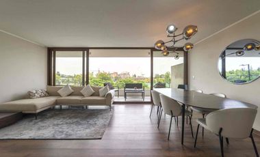 Se Arrienda Moderno departamento AMOBLADO en Las Condes de 3hab./3banos/1 est./1 bod. A 5 min del mall Sport