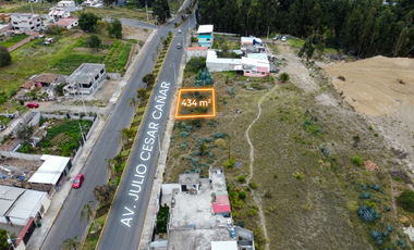 Terreno en Venta en Huachi “La Joya” | 434,67 m2 Acceso a Vía Principal