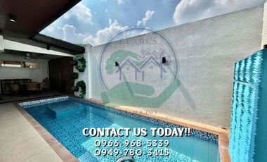 3 Bedrooms House with Pool For Rent Located inside a secured subdivision in Barangay CutCut,Angeles City,Pampanga