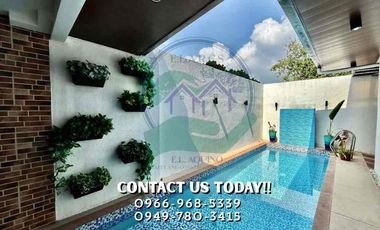 3 Bedrooms House with Pool For Rent Located inside a secured subdivision in Barangay CutCut,Angeles City,Pampanga