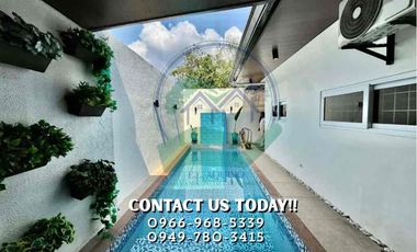 3 Bedrooms House with Pool For Rent Located inside a secured subdivision in Barangay CutCut,Angeles City,Pampanga