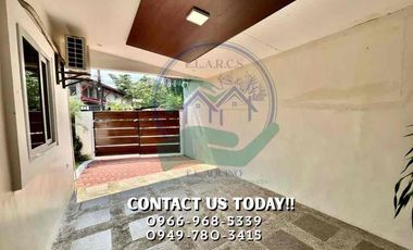 3 Bedrooms House with Pool For Rent Located inside a secured subdivision in Barangay CutCut,Angeles City,Pampanga