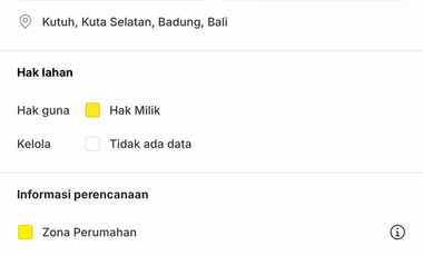 DIJUAL TANAH MURAH JL MUNDEH – KUTUH, BALI