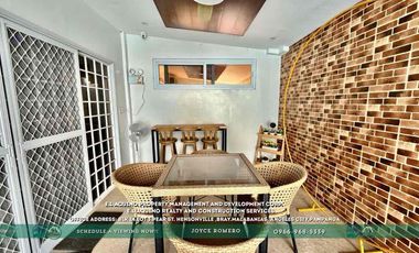 3 Bedrooms House For Rent with Pool Located in a secured subdivision in Barangay Cutcut,Angeles City,Pampanga