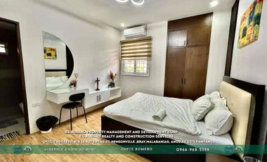 3 Bedrooms House For Rent with Pool Located in a secured subdivision in Barangay Cutcut,Angeles City,Pampanga