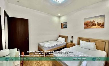 3 Bedrooms House For Rent with Pool Located in a secured subdivision in Barangay Cutcut,Angeles City,Pampanga